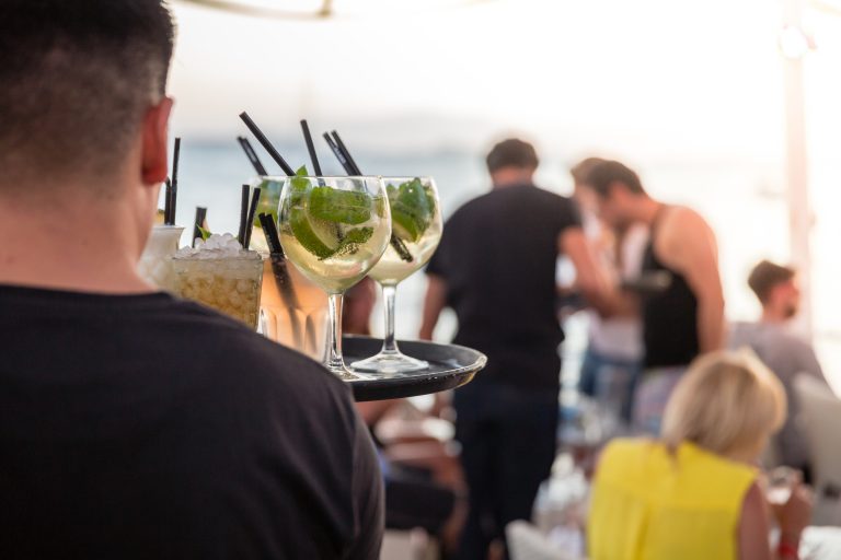 Mambo Ibiza with cocktails