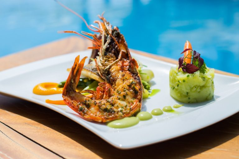 Food at Nikki Beach Ibiza