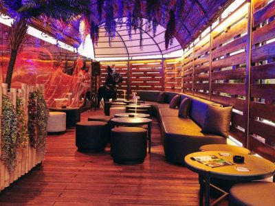 Above Sky Lounge – cocktails and gourmet Japanese snacks on the rooftop of Amensia Ibiza