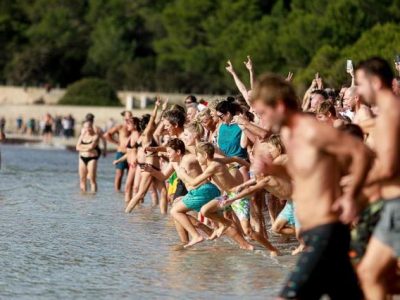 The First Swim of the Year — Ibiza Begins in the Sea